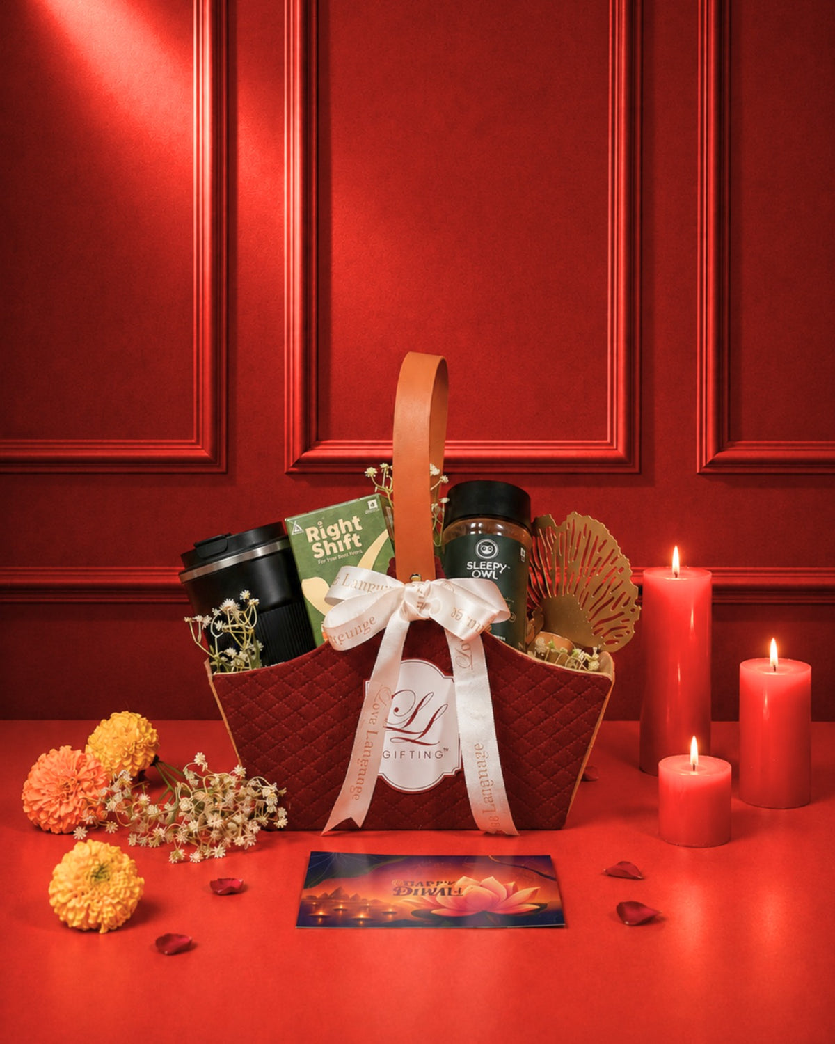 Auspicious Red Gift Basket
