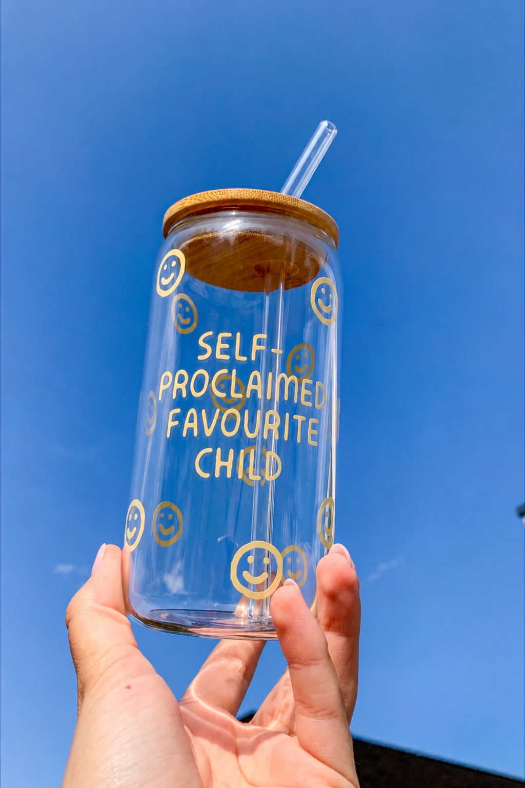 Self-Proclaimed Favourite Child Glass Tumbler
